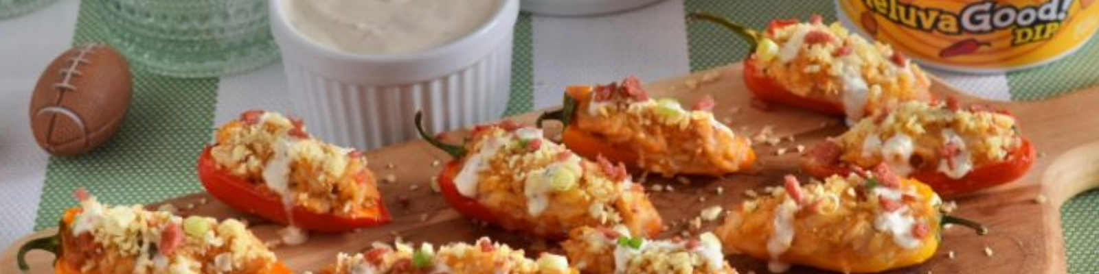 Buffalo Chicken Jalapeño Poppers